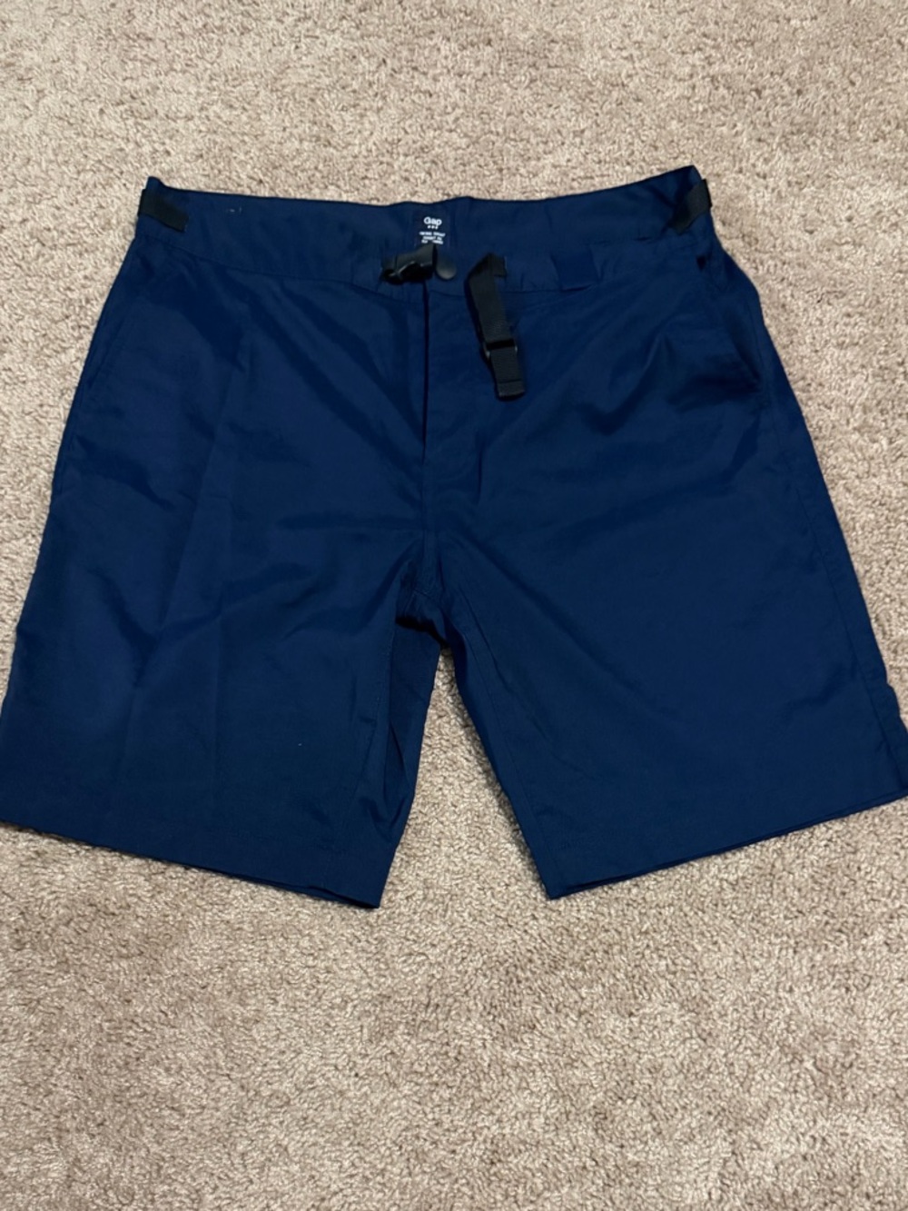 GAP Navy Men's Outdoor Hiking Shorts with Integrated Belt